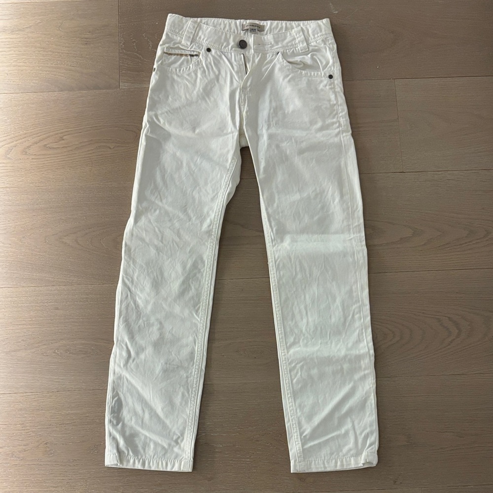 Burberry Kids Ivory Formal Pants